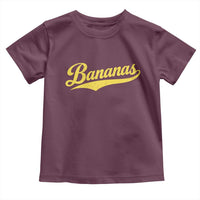 Bananas Retro Throwback Baseball Sport Lover Toddler T Shirt