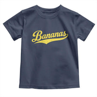 Bananas Retro Throwback Baseball Sport Lover Toddler T Shirt