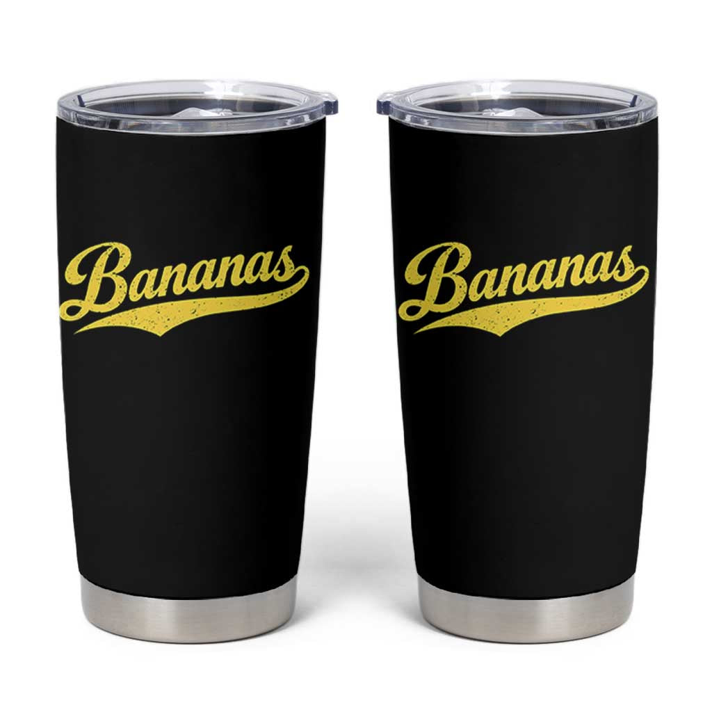 Bananas Retro Throwback Baseball Sport Lover Tumbler Cup