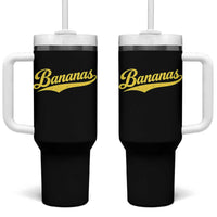 Bananas Retro Throwback Baseball Sport Lover Tumbler With Handle