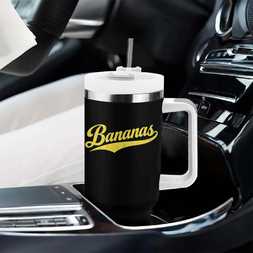 Bananas Retro Throwback Baseball Sport Lover Tumbler With Handle