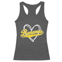 Bananas Vintage Heart Baseball Fan Game Day Racerback Tank Top