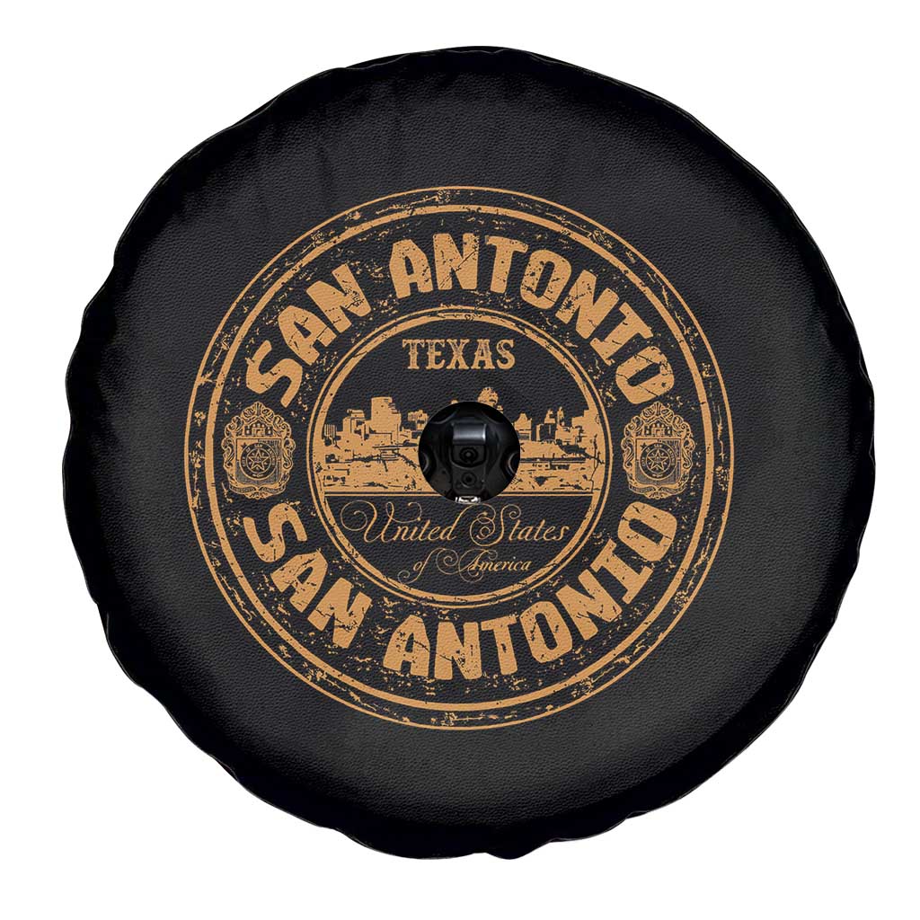 San Antonio Texas TX Vintage Souvenir Texan Pride Spare Tire Cover