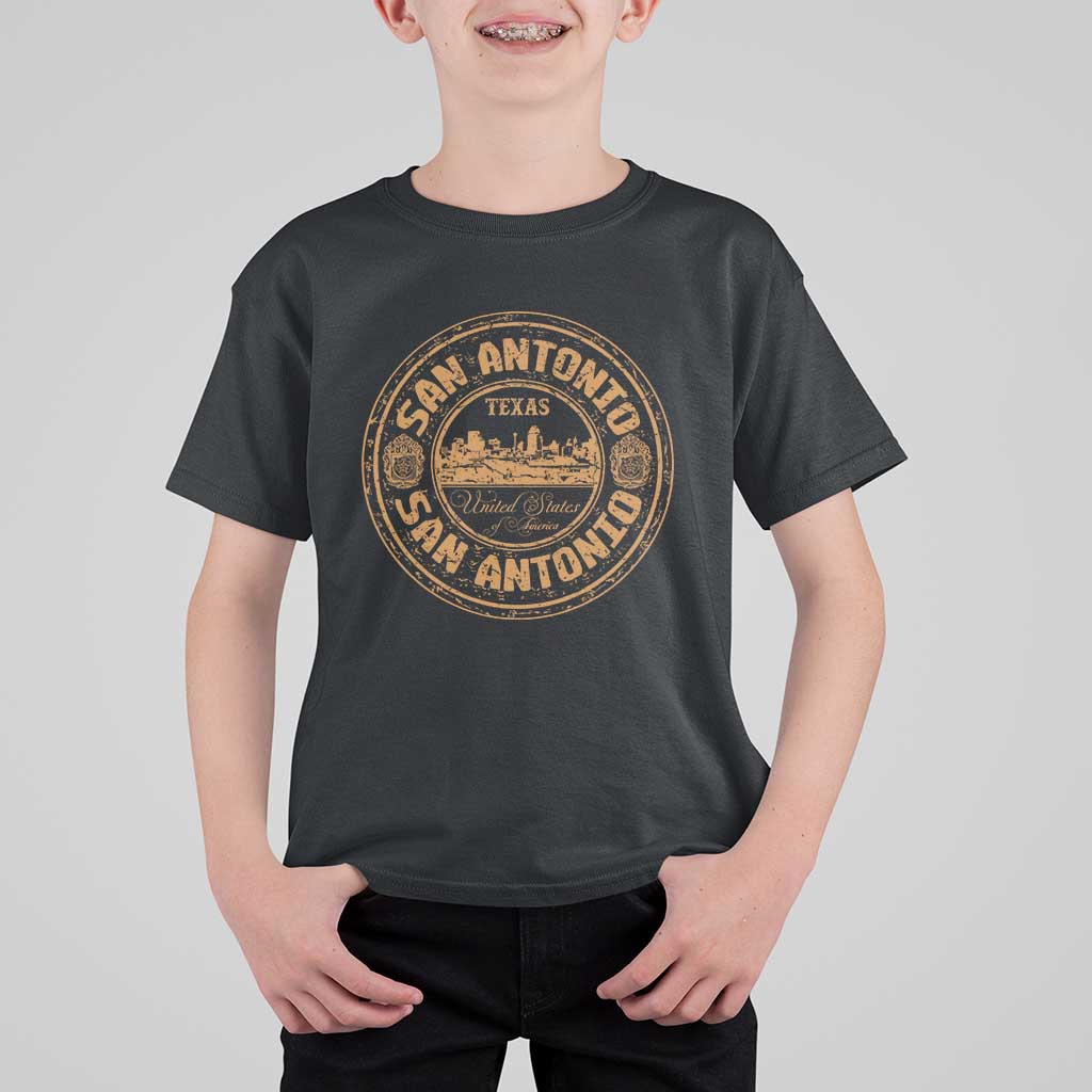 San Antonio Texas TX Vintage Souvenir Texan Pride T Shirt For Kid