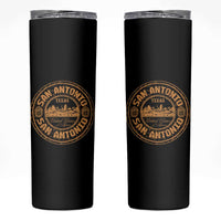 San Antonio Texas TX Vintage Souvenir Texan Pride Skinny Tumbler
