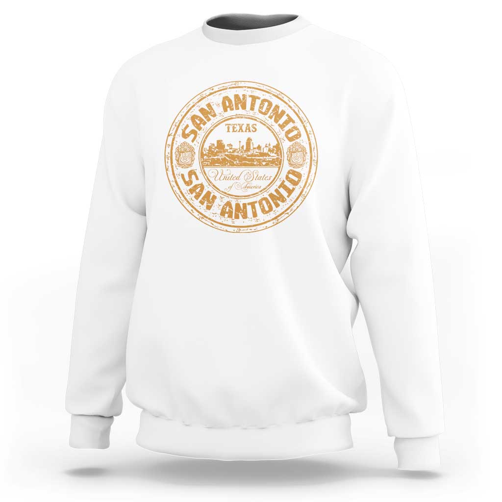 San Antonio Texas TX Vintage Souvenir Texan Pride Sweatshirt