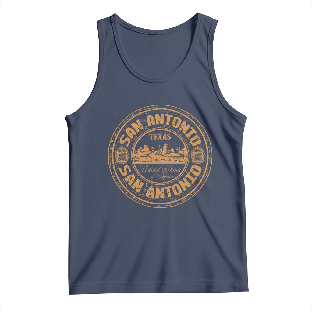 San Antonio Texas TX Vintage Souvenir Texan Pride Tank Top
