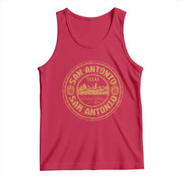 San Antonio Texas TX Vintage Souvenir Texan Pride Tank Top