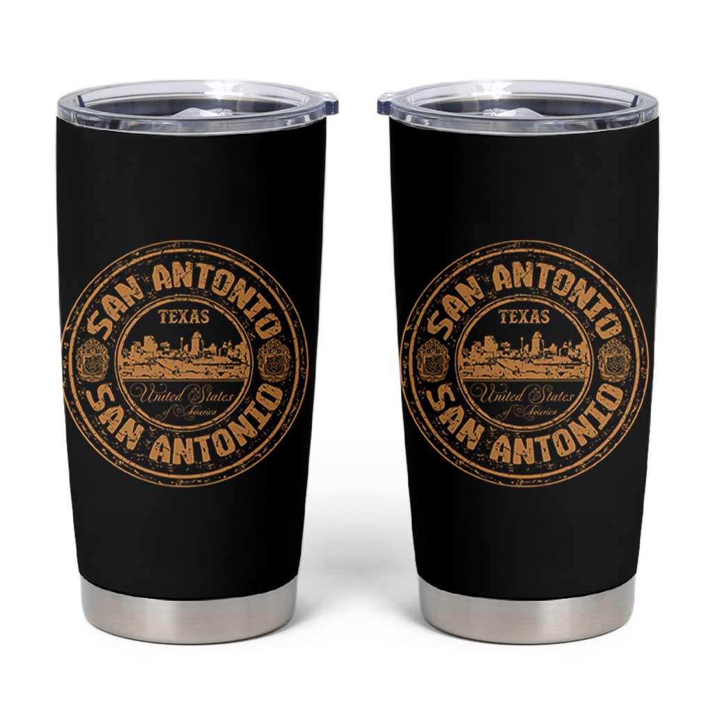 San Antonio Texas TX Vintage Souvenir Texan Pride Tumbler Cup
