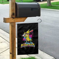 Funny Bananas Baseball Drip Ice Cream Sports Splatter Garden Flag