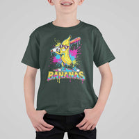 Funny Bananas Baseball Drip Ice Cream Sports Splatter T Shirt For Kid