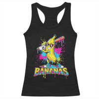 Funny Bananas Baseball Drip Ice Cream Sports Splatter Racerback Tank Top