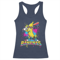 Funny Bananas Baseball Drip Ice Cream Sports Splatter Racerback Tank Top