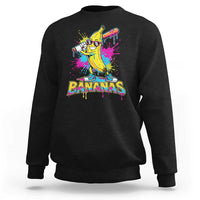 Funny Bananas Baseball Drip Ice Cream Sports Splatter Sweatshirt