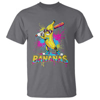 Funny Bananas Baseball Drip Ice Cream Sports Splatter T Shirt