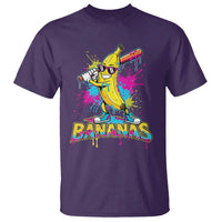 Funny Bananas Baseball Drip Ice Cream Sports Splatter T Shirt
