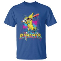 Funny Bananas Baseball Drip Ice Cream Sports Splatter T Shirt