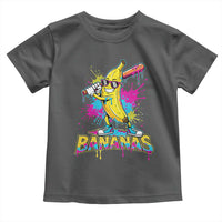 Funny Bananas Baseball Drip Ice Cream Sports Splatter Toddler T Shirt