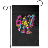 Funny 67 Banana Baseball Drip Ice Cream Six Seven Meme Garden Flag