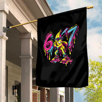 Funny 67 Banana Baseball Drip Ice Cream Six Seven Meme Garden Flag