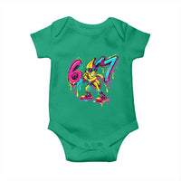 Funny 67 Banana Baseball Drip Ice Cream Six Seven Meme Baby Onesie