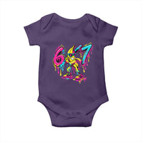 Funny 67 Banana Baseball Drip Ice Cream Six Seven Meme Baby Onesie