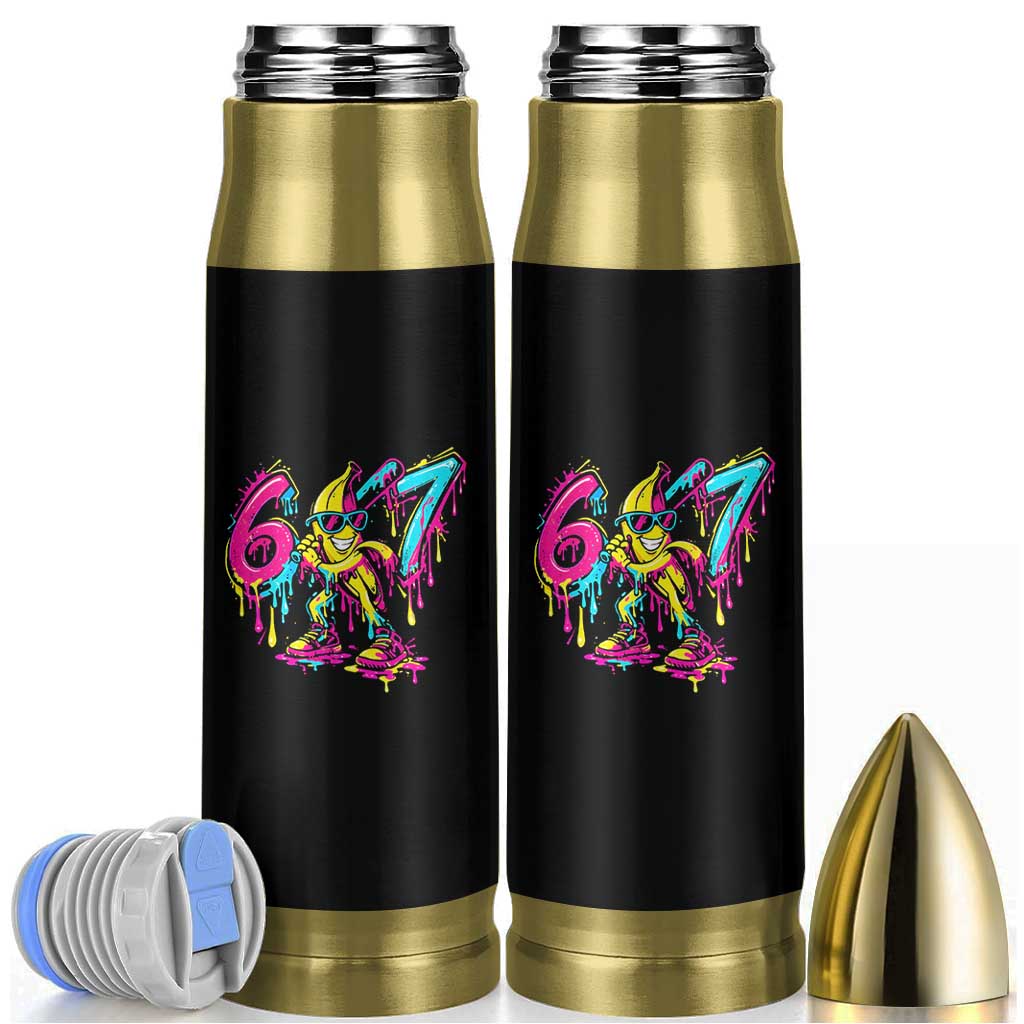Funny 67 Banana Baseball Drip Ice Cream Six Seven Meme Bullet Tumbler