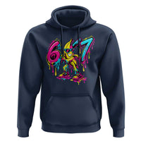Funny 67 Banana Baseball Drip Ice Cream Six Seven Meme Hoodie