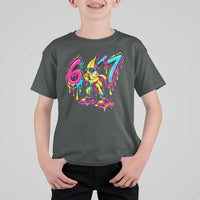Funny 67 Banana Baseball Drip Ice Cream Six Seven Meme T Shirt For Kid