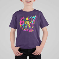 Funny 67 Banana Baseball Drip Ice Cream Six Seven Meme T Shirt For Kid