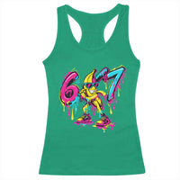 Funny 67 Banana Baseball Drip Ice Cream Six Seven Meme Racerback Tank Top