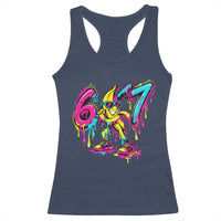 Funny 67 Banana Baseball Drip Ice Cream Six Seven Meme Racerback Tank Top