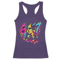Funny 67 Banana Baseball Drip Ice Cream Six Seven Meme Racerback Tank Top