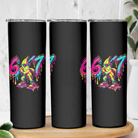 Funny 67 Banana Baseball Drip Ice Cream Six Seven Meme Skinny Tumbler