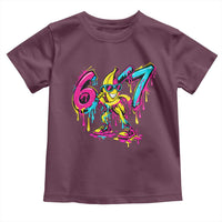 Funny 67 Banana Baseball Drip Ice Cream Six Seven Meme Toddler T Shirt
