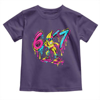 Funny 67 Banana Baseball Drip Ice Cream Six Seven Meme Toddler T Shirt