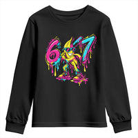 Funny 67 Banana Baseball Drip Ice Cream Six Seven Meme Youth Sweatshirt