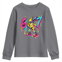 Funny 67 Banana Baseball Drip Ice Cream Six Seven Meme Youth Sweatshirt