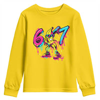 Funny 67 Banana Baseball Drip Ice Cream Six Seven Meme Youth Sweatshirt