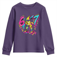 Funny 67 Banana Baseball Drip Ice Cream Six Seven Meme Youth Sweatshirt