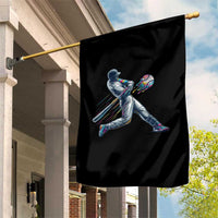 Ice Cream Baseball Player Dripping Game Day Garden Flag