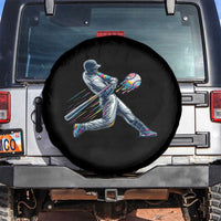 Ice Cream Baseball Player Dripping Game Day Spare Tire Cover