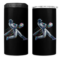 Ice Cream Baseball Player Dripping Game Day 4 in 1 Can Cooler Tumbler