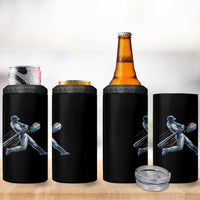 Ice Cream Baseball Player Dripping Game Day 4 in 1 Can Cooler Tumbler