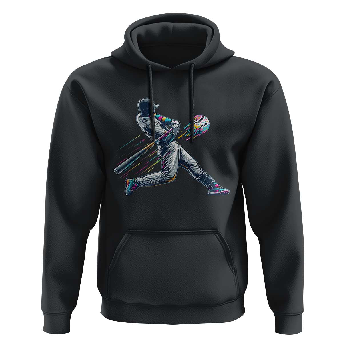 Ice Cream Baseball Player Dripping Game Day Hoodie