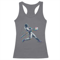 Ice Cream Baseball Player Dripping Game Day Racerback Tank Top