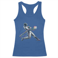 Ice Cream Baseball Player Dripping Game Day Racerback Tank Top