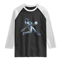 Ice Cream Baseball Player Dripping Game Day Raglan Shirt