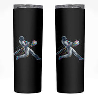 Ice Cream Baseball Player Dripping Game Day Skinny Tumbler