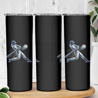 Ice Cream Baseball Player Dripping Game Day Skinny Tumbler